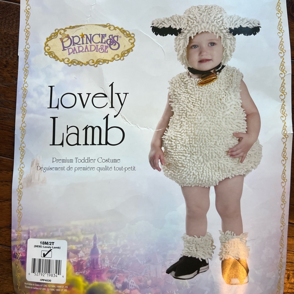 Toddler lamb costume